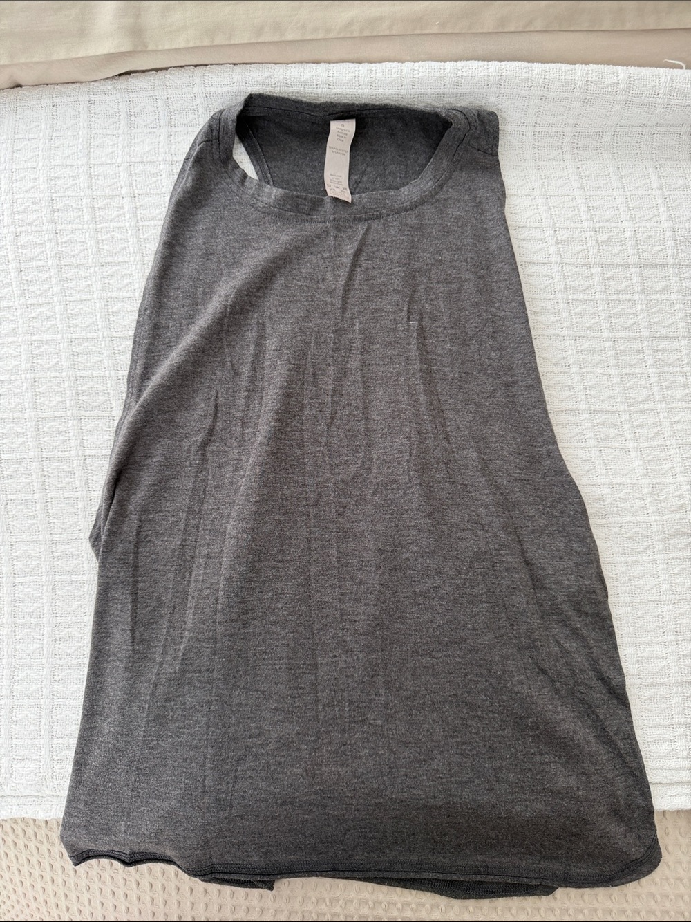 Sleek Charcoal Racerback Tank Top